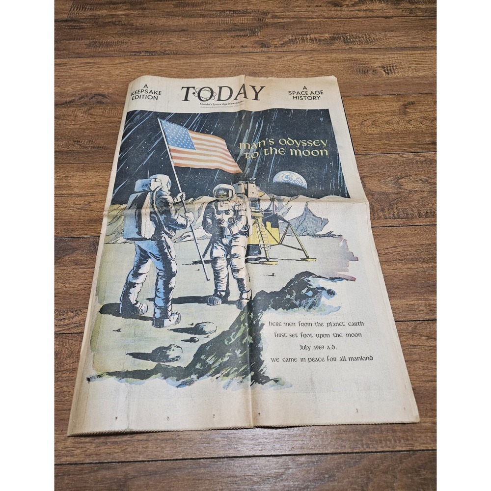 TODAY A Keepsake Edition Florida's Space Age Newspaper July 1969 Moon Landing